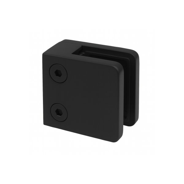 45 x 45 mm schwarz RAL 9005 matt // gerade (flach)